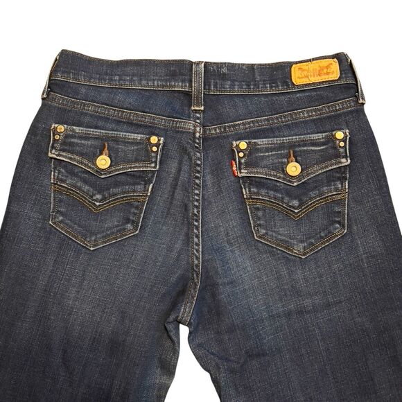 Levi Strauss bootcut 515 Jeans Size 27 X 30 Blue Jeans Woman’s Stretch - Picture 3 of 11
